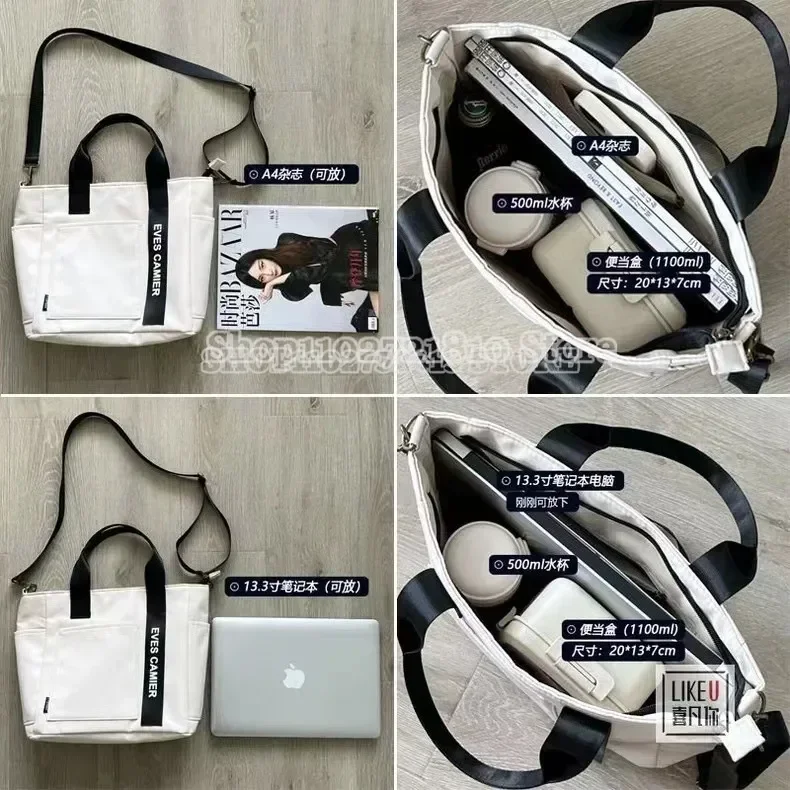 Borsa tote Snoopy Borsa a tracolla in tela impermeabile Semplice simpatico anime Versatile Y2K Harajuku Borsa a tracolla da donna per studenti di moda regalo