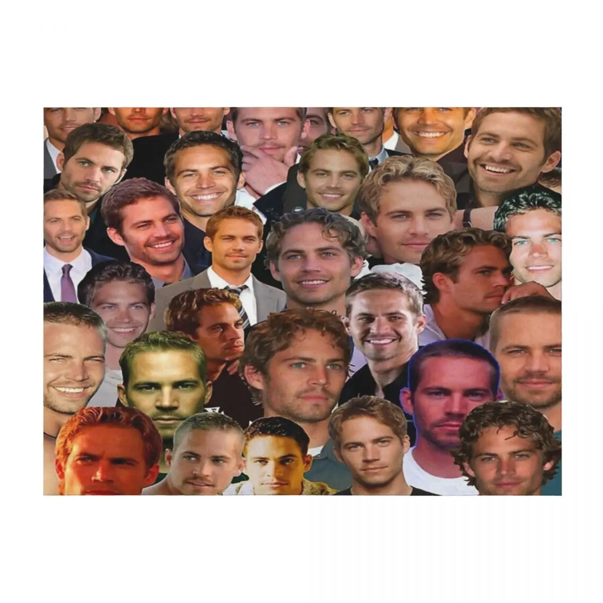 

Paul Walker Photo Collage Throw Blanket Heavy Quilt christmas decoration bed plaid Blankets