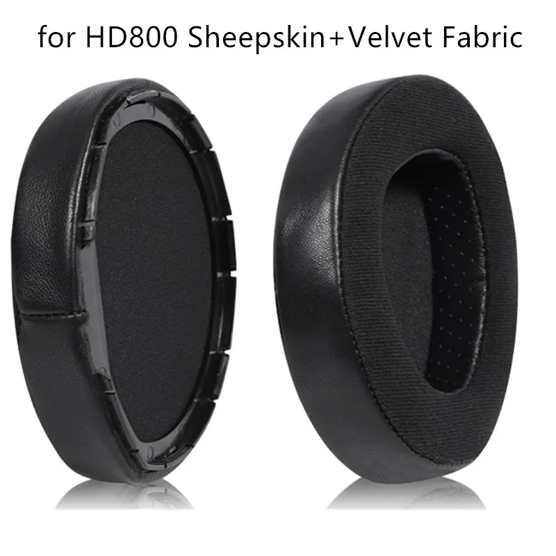 

NUNUVV Soft Foam Protein Leather/Sheepskin Headphone Earpads Compatible For Sennheiser HD800 HD800S Headset Earmuff Earphone ,