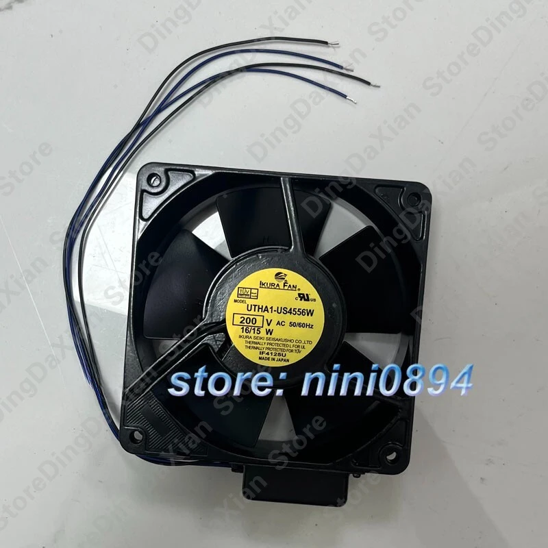 D+FOR IKURA UTHA1-US4556W 12038 200VAC 16 / 15W 12CM Sensor Cooling Fan 1PCS