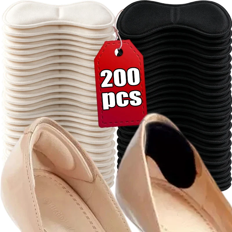 Soft Sponge Heel Cushion Pads Anti Blister Anti Slip Shoe Back Liners Comfort Foot Care Inserts for Loose Shoes Accessories
