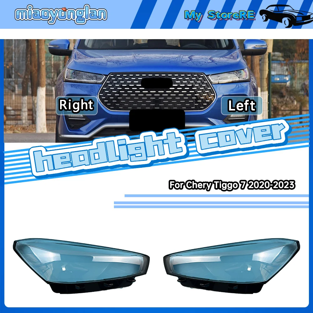 

For Chery Tiggo 7 2020-2023 Headlamp Transparent Cover Lamp Shade Headlight Shell Lens Plexiglass Replace Original Lampshade