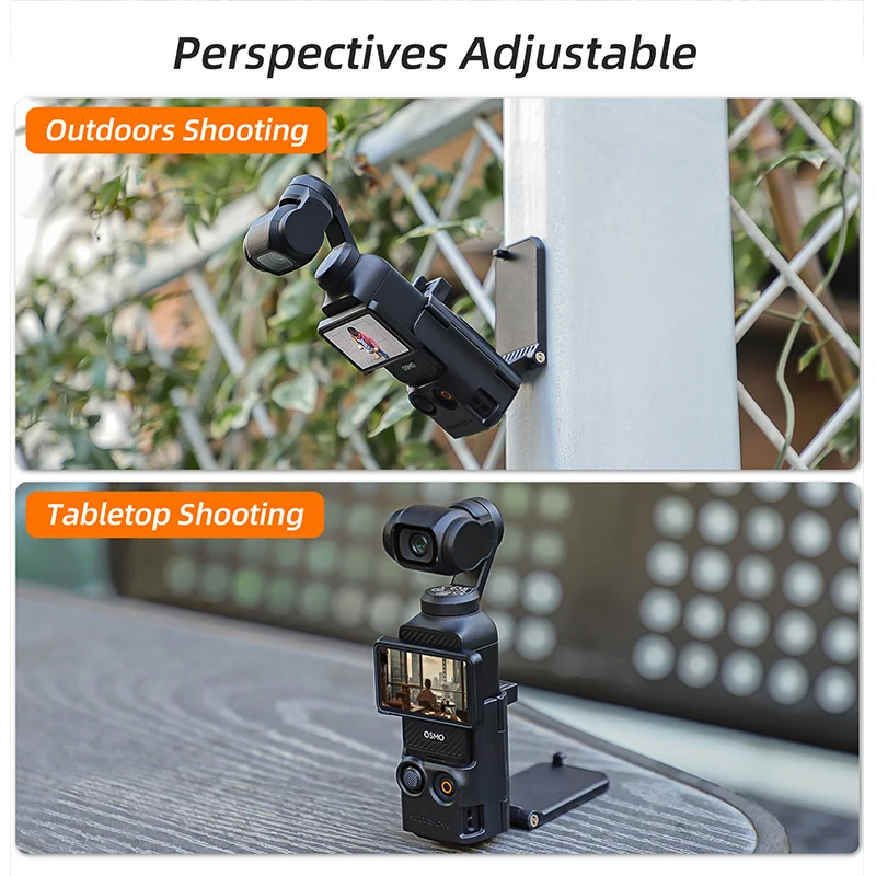 Sunnylife For DJI Osmo Pocket 3 Magnetic Bracket Mount Base Angle Adjustable Multifunctional Desktop Base Camera Accessories