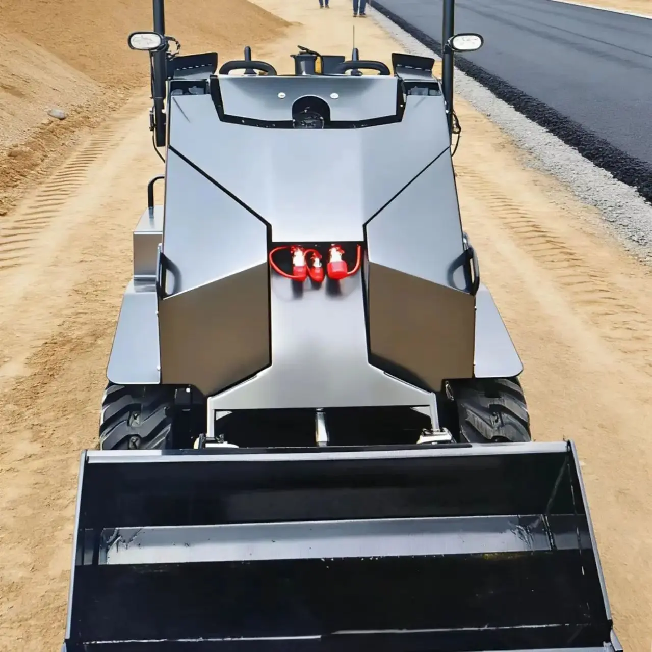 

Customized Skid Steer Loader For Indoor Demolition Low Space Warehouse Handling Narrow Site Mini Loader