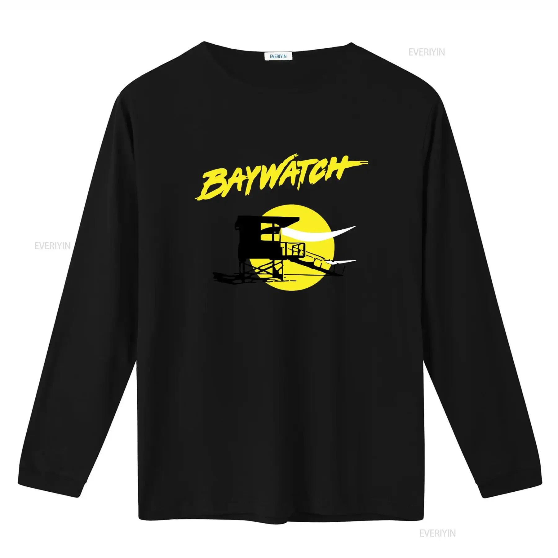 Baywatch Logo T Shirt Movie Series Cult Design with Hasselhoff Skirt Beach Lifeguard Theme Fun and Stylish for Fans vintage