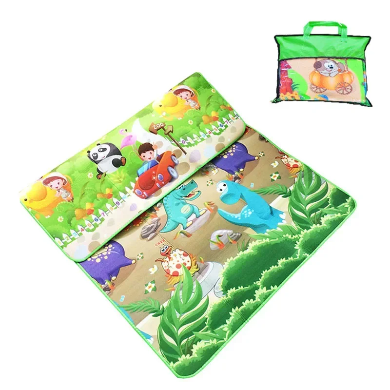 Dinosaur Printed Toys for Children Carpet Soft Floor Kidst Rugs Game Gym Activity Double Sided Baby Play Mat 180*120*0.3cm