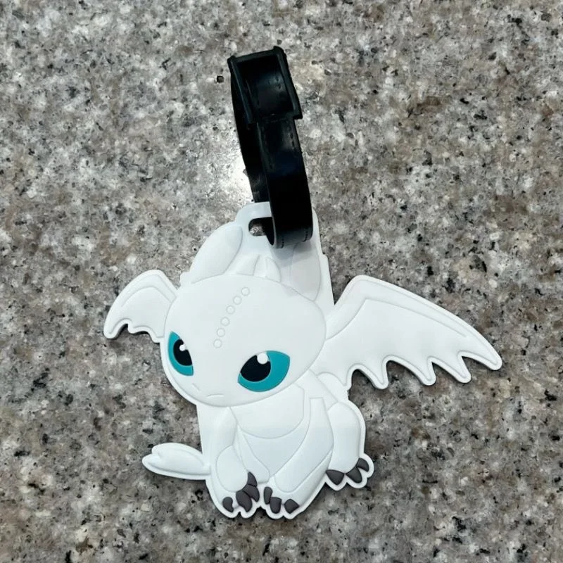 schattige cartoon How to Train Your Dragon Tandeloze bagagelabel Reisbagage zending hanger pvc Rugzaklabel hanger