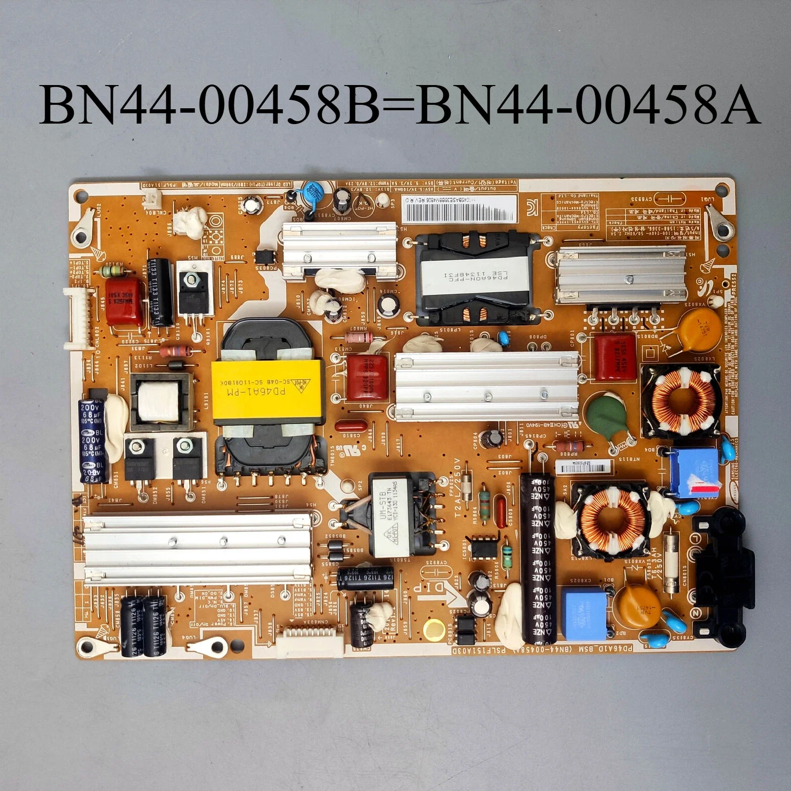 

BN44-00458A = BN44-00458B PD46A1D_BSM PSLF151A03D Power Supply Board is for UN32D6500VF UN46D6000SR UE32D6100SP UE46D6100SK TV