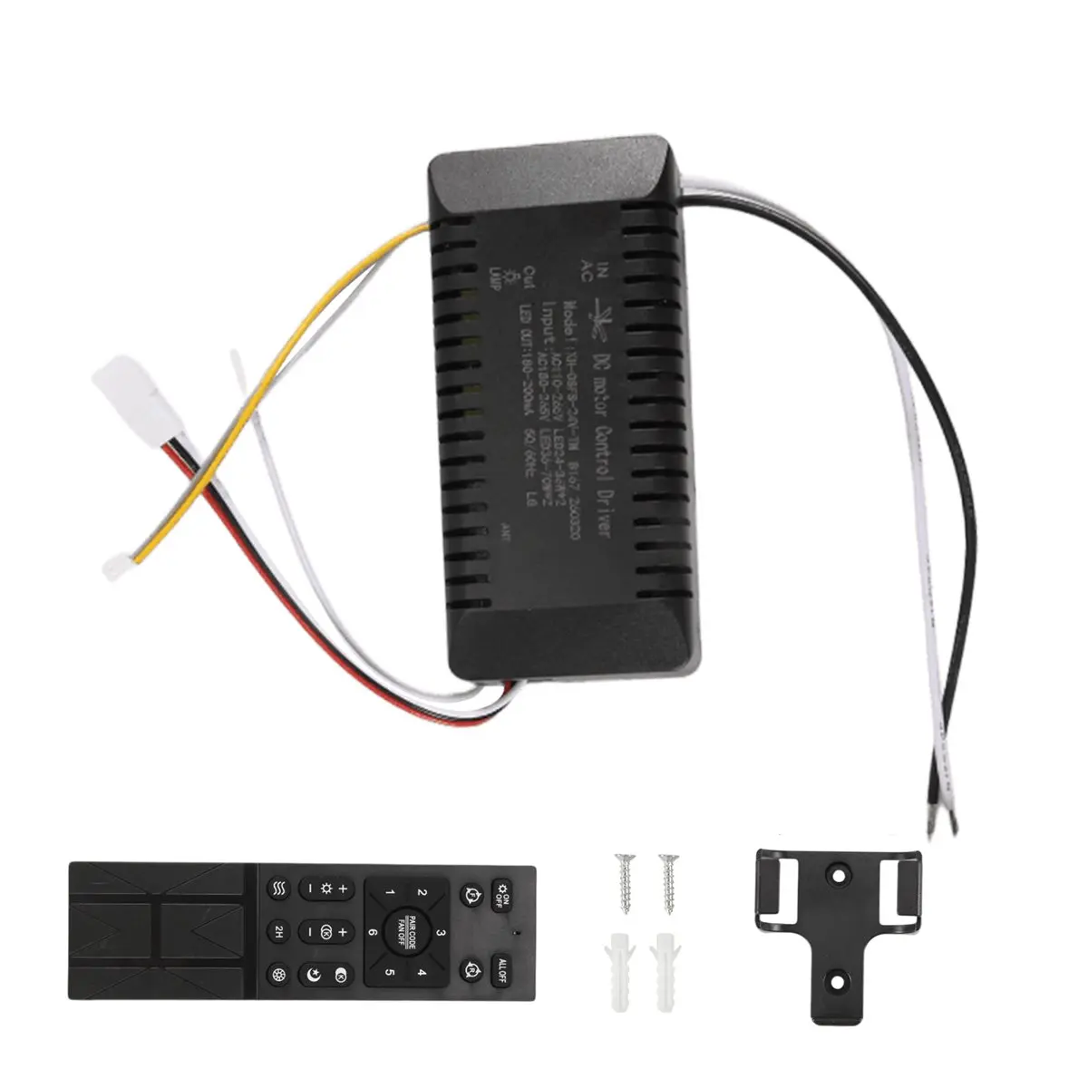 【AA58】 Ceiling Fan Remote Control Kit 6-Speed Adjustable Ceiling Fan Remote Replacement for Home Bedroom
