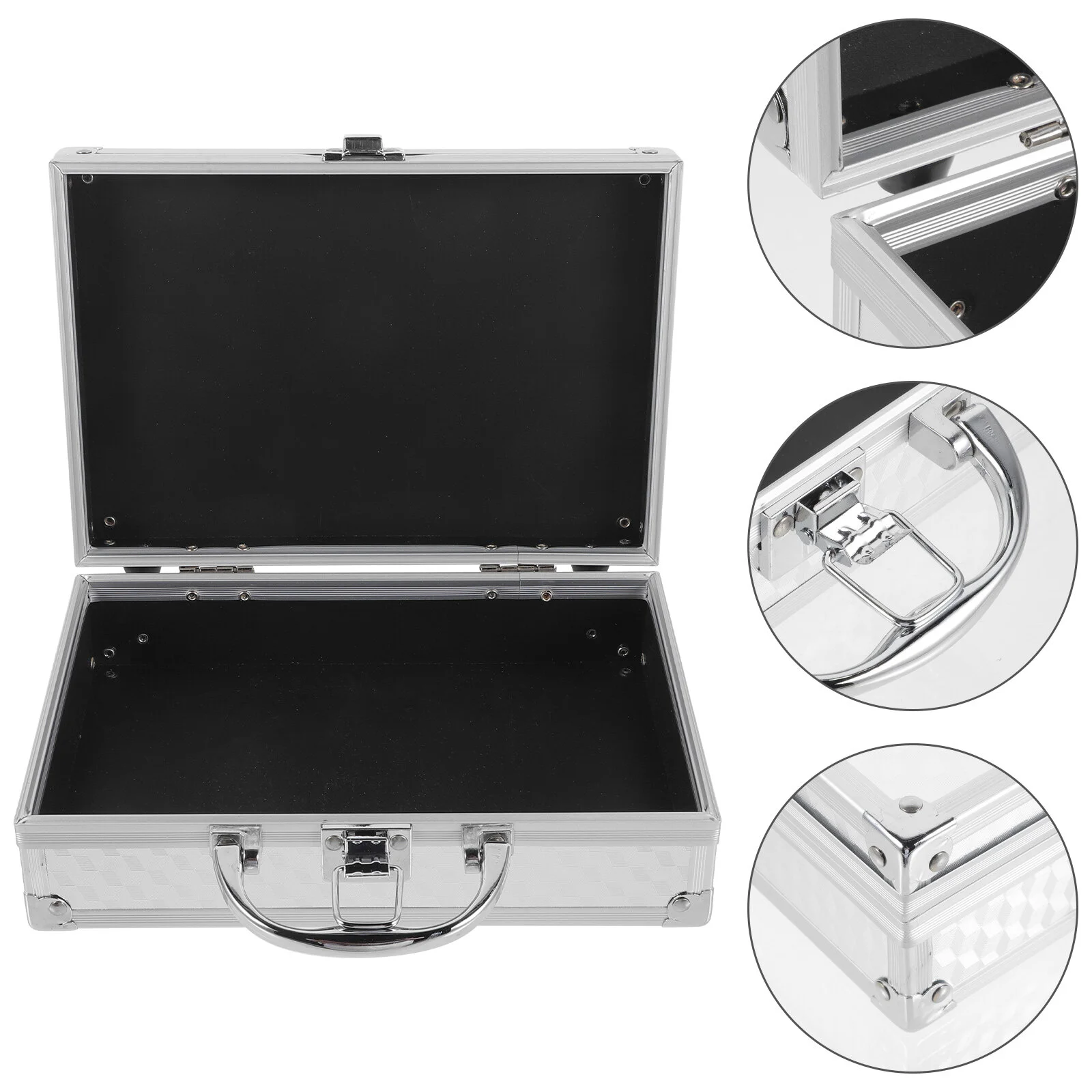 Shell Aluminum Alloy Storage Case Portable Medicine Password Suitcase Box Carrying Tools Container Cosmetics