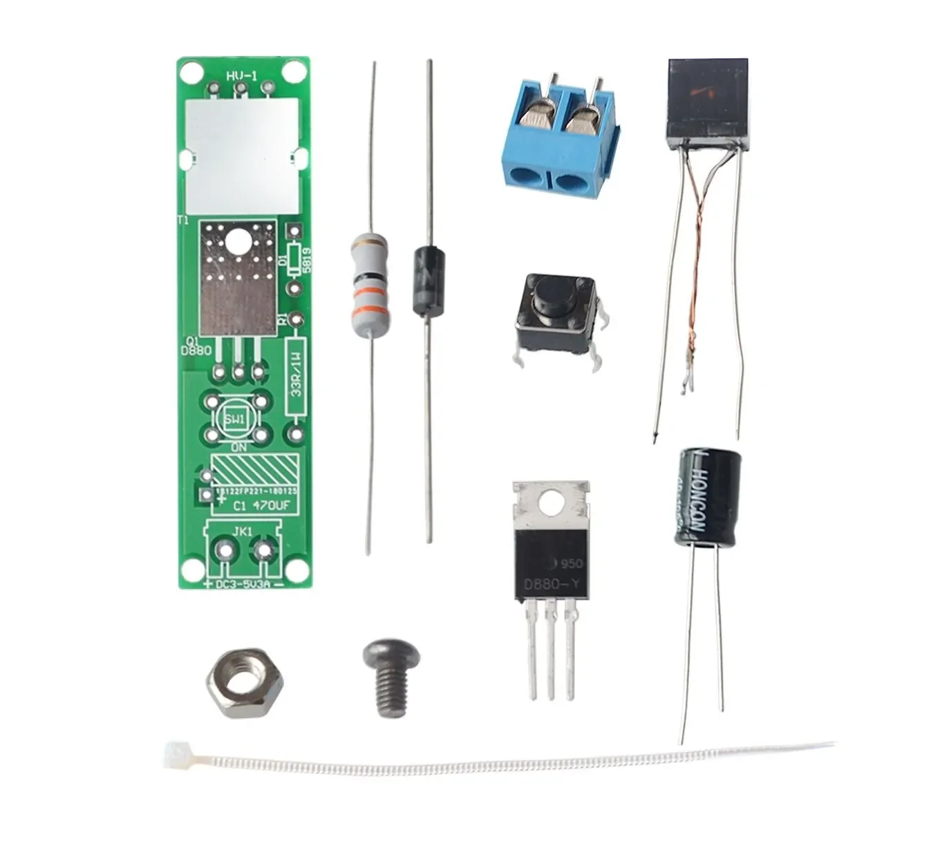 

HV-1 High Voltage Igniter DIY Kit Arc Ignition Parts DIY Kit Arc Generator Arc Cigarette Igniter Module PCB Board DC 3V 5V 3A