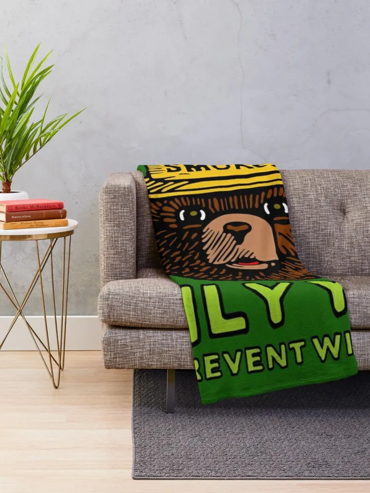 Smokey Bear: Only You Throw Blanket fleece fabric Large blanket fur blankets throw blanket fur