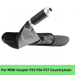 Car Parking Handbrake Boot Lever Cover Black Gear Shifter Handbrake Case For Mini Cooper R56 R55 R57 R58 R59 LCI