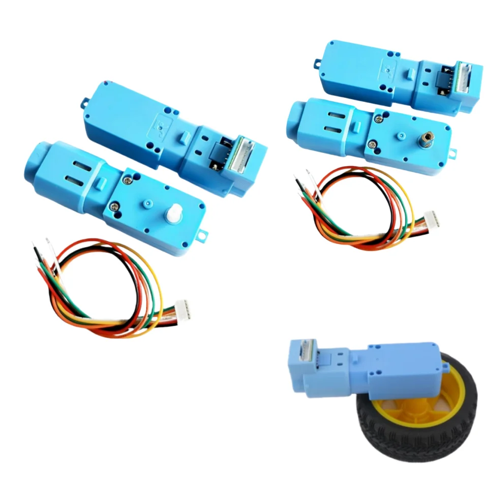 Magnetic encoder TT motor, smart car TT motor, AB-phase incremental Hall speed measurement DC gear motor