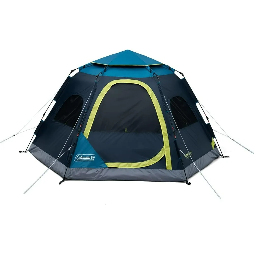 

Camp Burst 4-Person Camping Tent, Umbrella-Style Pop-Up Tent with 45s Easy Setup, Dark Room Option Available, Tub Floor