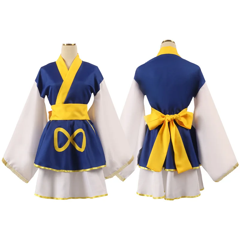 Costume Cosplay Kimono trempé pour femme, jupe Lolita, vêtements de fête, costume d'Halloween, anime Hunter × Hunter Gon, Kurapika ESS complet, Dva