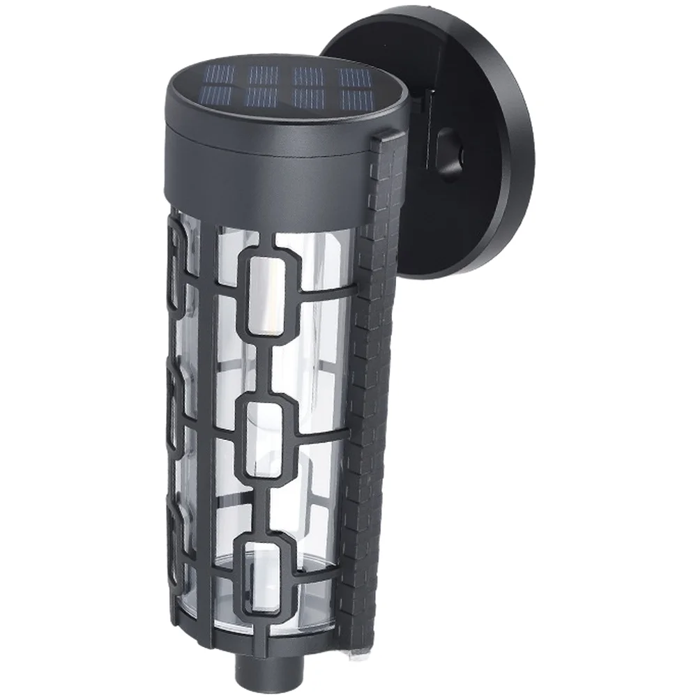 

Солнечный настенный светильник, водонепроницаемый для наружного сада, светодиодное освещение с двойной установкой и интеллектуальным датчиком окружающего освещения