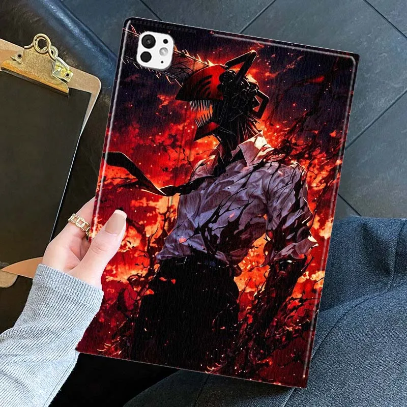 

Anime C-Chainsaw Man Cool For iPad Pro Air mini 7 6 5 4 11th 10th 7th 6th 5th 13 12.9 11 10.9 10.5 10.2 Inch Tablet Case