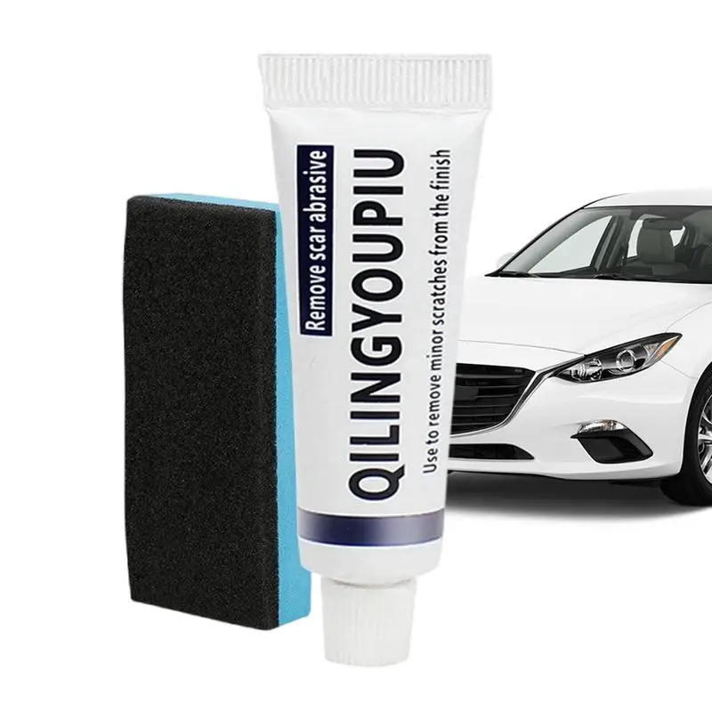 Car Scuff Removal Safe Polishing Compound Car Paint Restorer with Sponge Car Scratch Remover for Scratches Wear & Water Stains