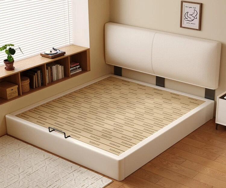 

Floor-to-ceiling bed, modern, simple, all solid wood, thin small apartment