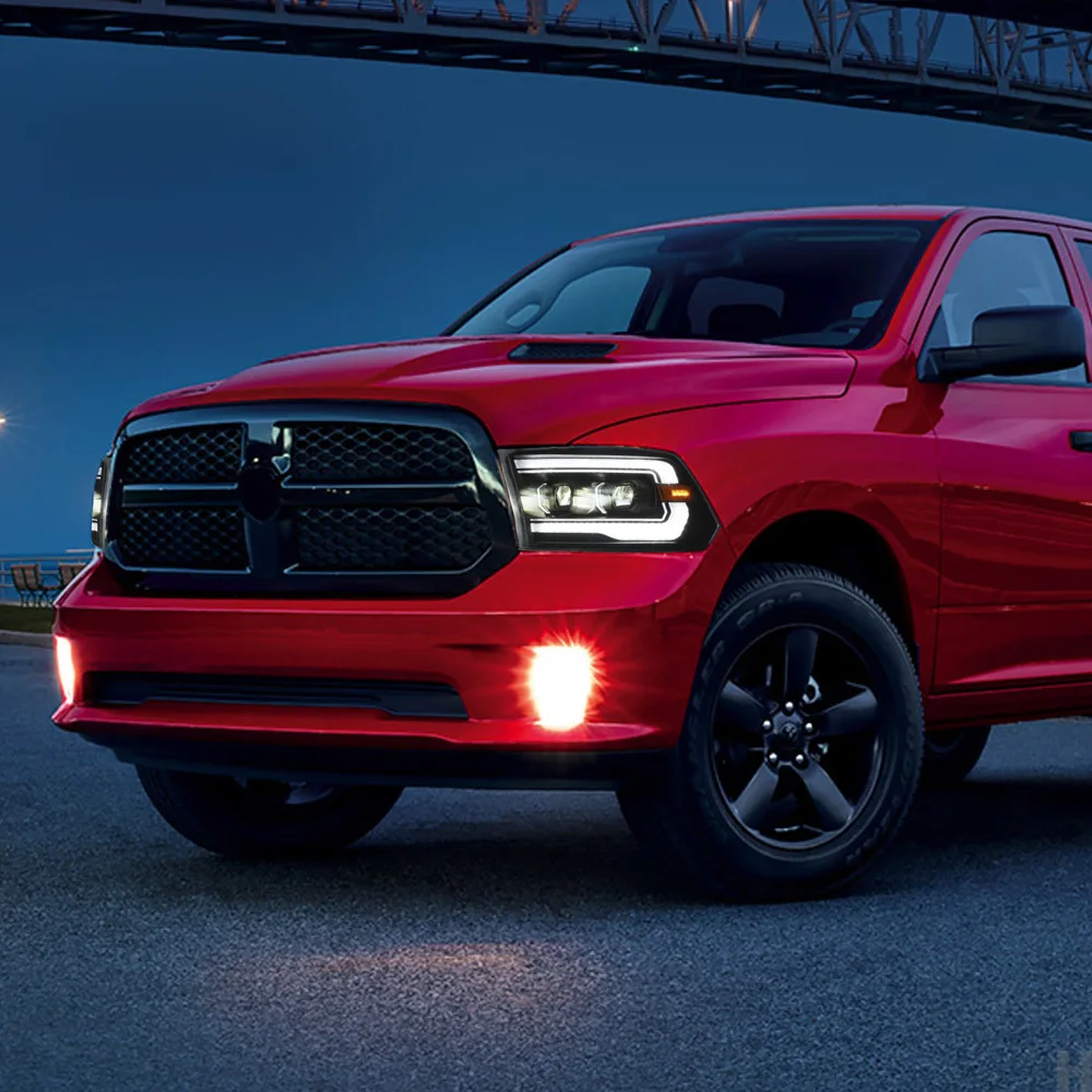 

Автомобильные передние фонари для Dodge RAM 1500 2009-2018, светодиодные автомобильные фары в сборе, обновление динамических DRL 2, инструменты для линз проектора, аксессуары