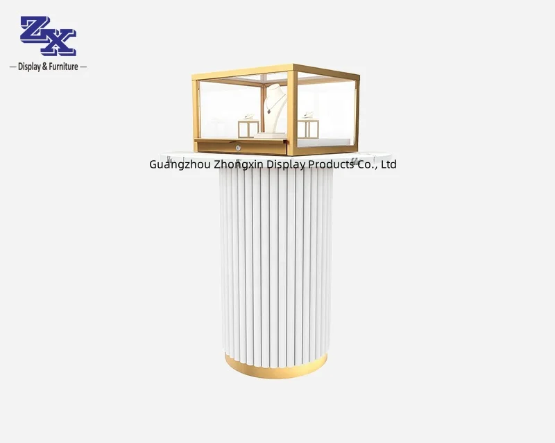 Custom.High End Design Jewelry Display Table Cabinet With Table Top Cases for Jewelry Store Showroom Jewelry Display