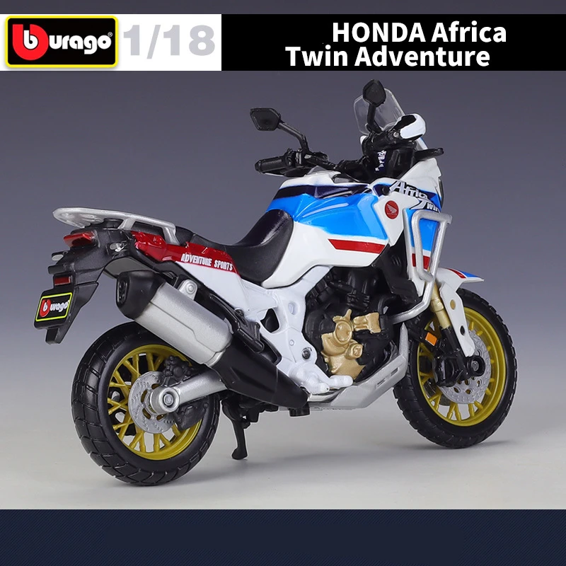 Bburago 1:18 HONDA Africa Twin Adventure Racing Motorcycle Model Simulation Street Motorcycle Model Collection Children Toy Gift