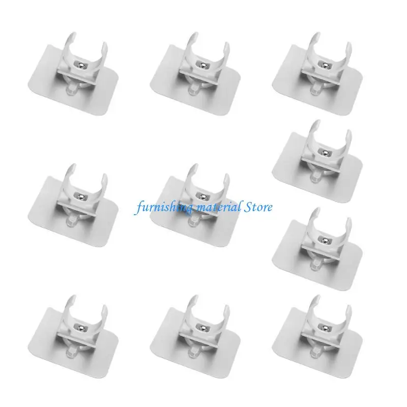 

Y5GD 10pcs Pipe Support Clip Easy To Install PVC Designs Pipe Fasteners Pipe Anchors Great for Securing Pipes & Cables