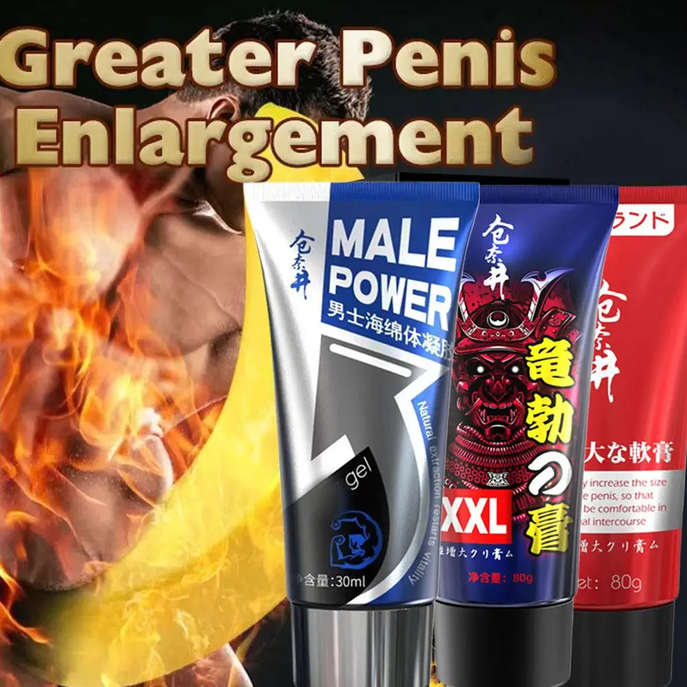 30/60/80g Male Penis Enlargement Cream Men Increasing Thickening Extender Big Dick Erection Massage Cream