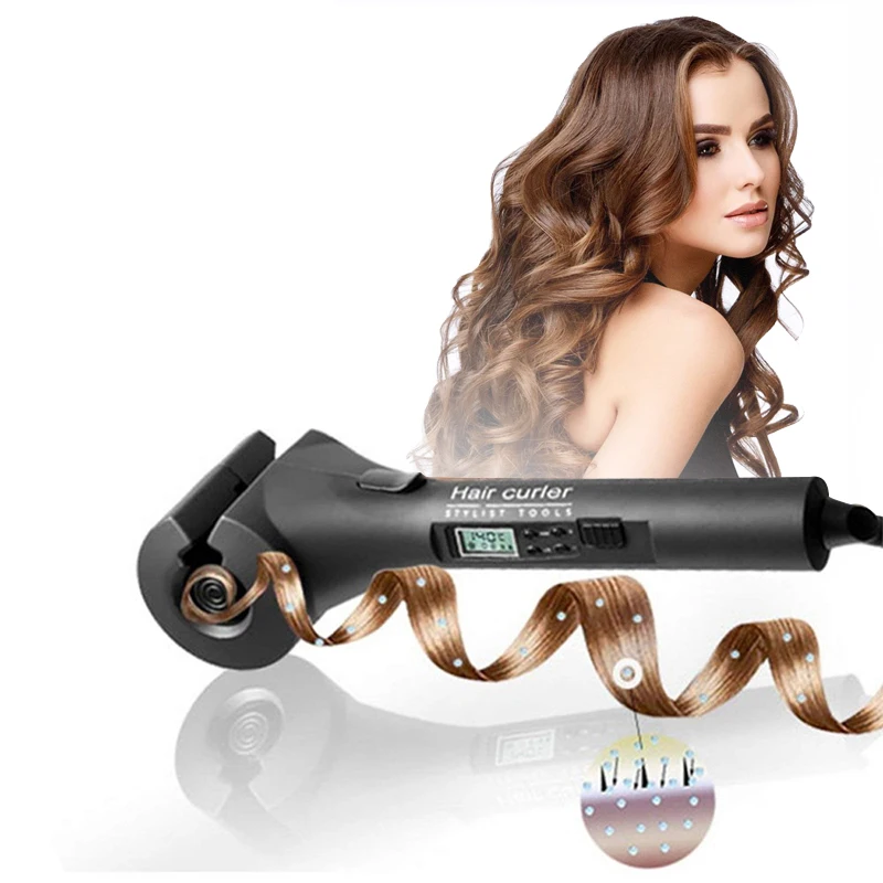 New LCD Automatic Hair Curler Magic Curling Iron Women Wave Hair Styling Tools Ceramic Heating Anti-perm Curl Styler For Lady