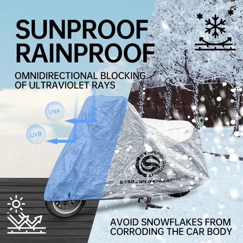Imagen 2 del producto SFK-cubierta impermeable para motocicleta, abrigo para coche de carreras, protector solar a prueba de polvo, cubierta para lluvia a prueba de arañazos, accesorios para engranajes de conducción