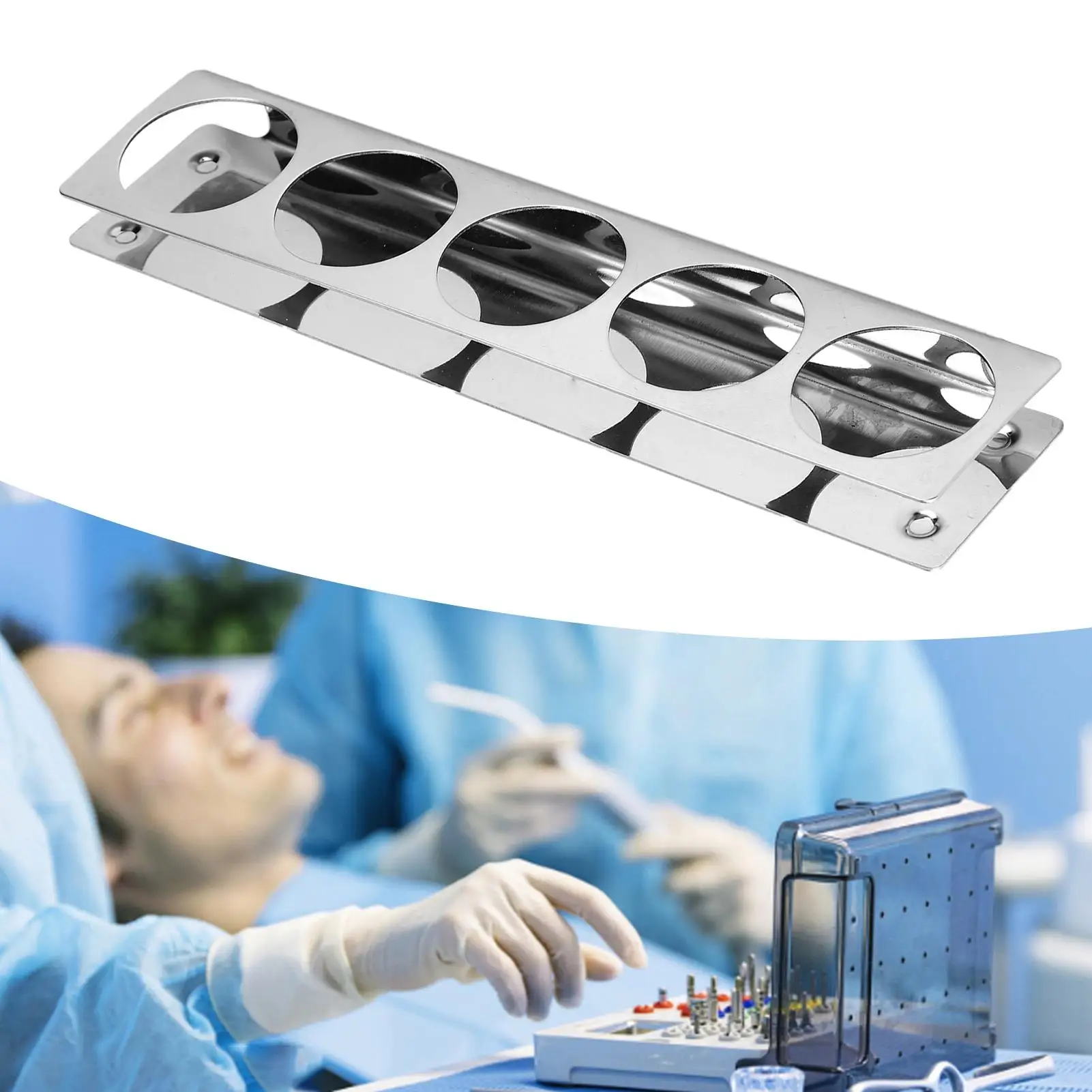 Dentist Tool Holder: 40ml Dental Drip Bottle Rack, Stainless Steel