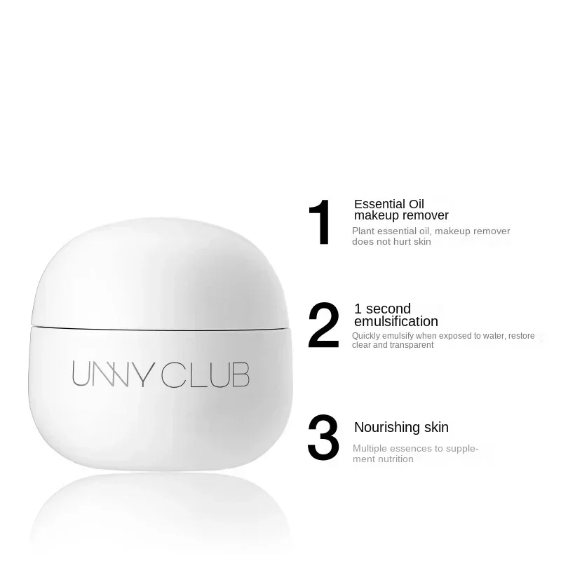 UNNY-crema desmaquillante facial, cuidado de la piel, bálsamo hidratante suave, aceite de limpieza profunda para ojos, labios, Cosméticos de belleza facial