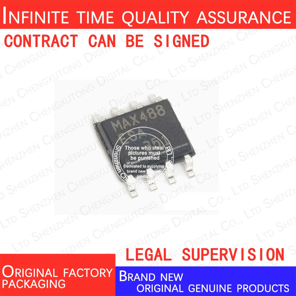 2pcs/lot MAX488ESA+T MAX488ESA SOP  100% genuine stock in brand new original packaging