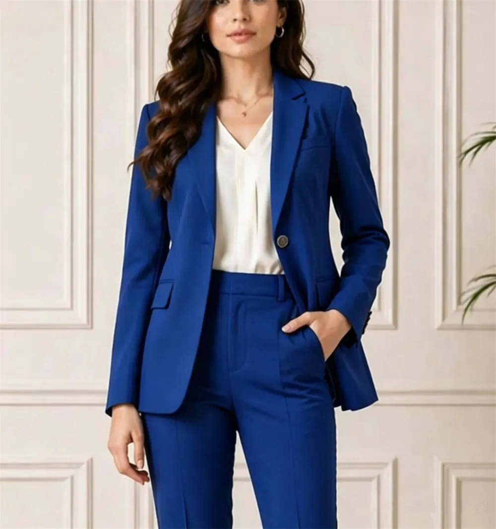 

New Women's Suits 2 Pcs Tailor Made Elegant Slim Fit Evening and Business Outfit Office Suit Formal Wedding Outfit (Blazer+Pants