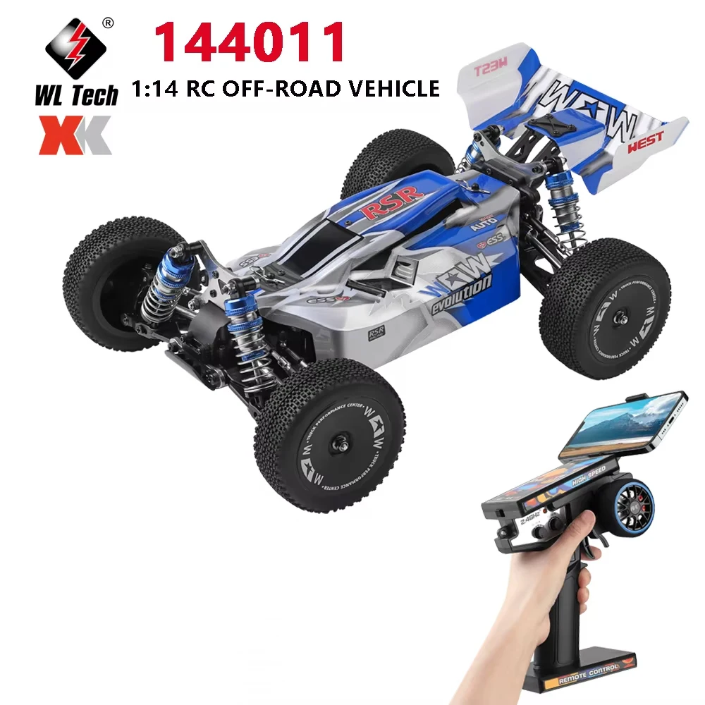 

WLtoys 144011 RC Car 1/14 4WD Top Speed ​​65 km/h 2.4G Remote Control Off-Road Car (144001 Upgraded Version) Outdoor Toy