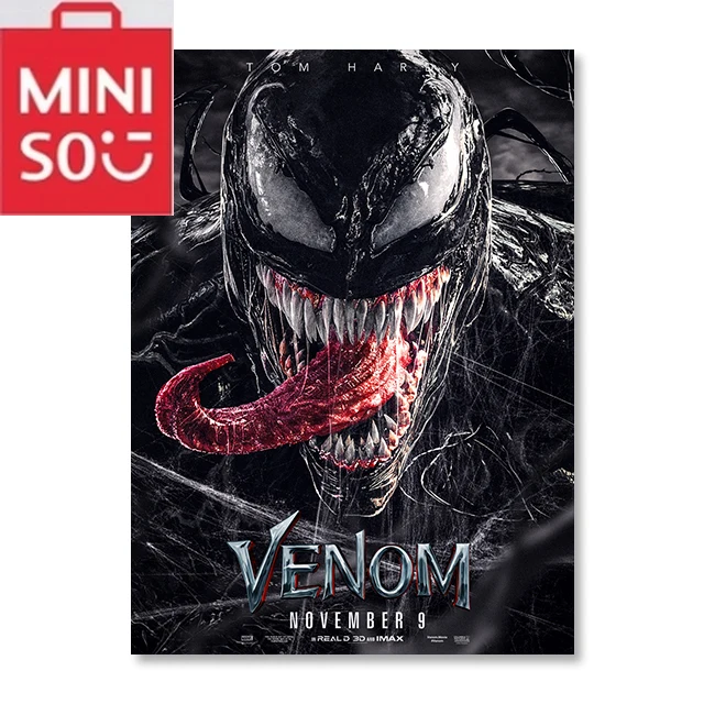 

MINISO Marvel Movie Poster Venom The Last Dance Mosaic Embroidery Diamond Painting Marvel Lover Gift Garden Decor 5D DIY Art