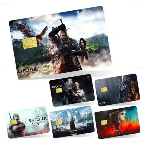 T-The W-Witcher Game 100% Hot Sale Amine Credit Debit Bank Card Bus Card Film Skin Sticker