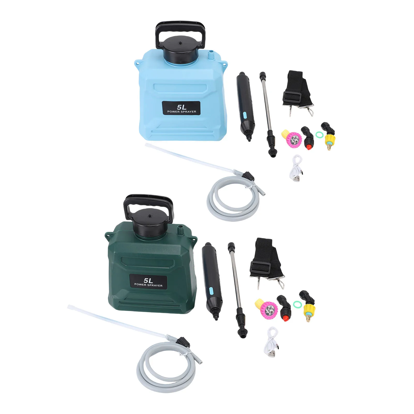 

Garden Sprayer 5L Capacity Battery Life Electric Sprayer with Nozzles Retractable Wand For Daily Gardening Cleaning Weeding