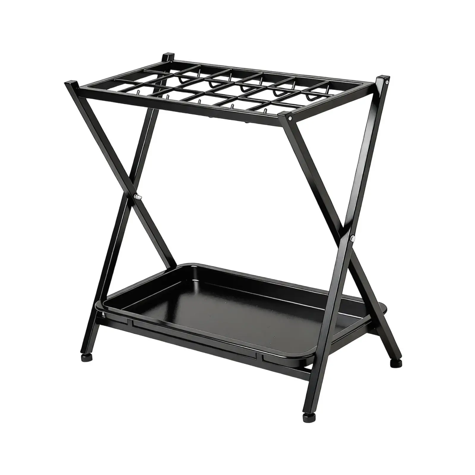 Multifunctional Racquet Stand Iron Organizer Tennis Badminton Rack for Sports Equipment Home Gym Indoor Storage Shelf