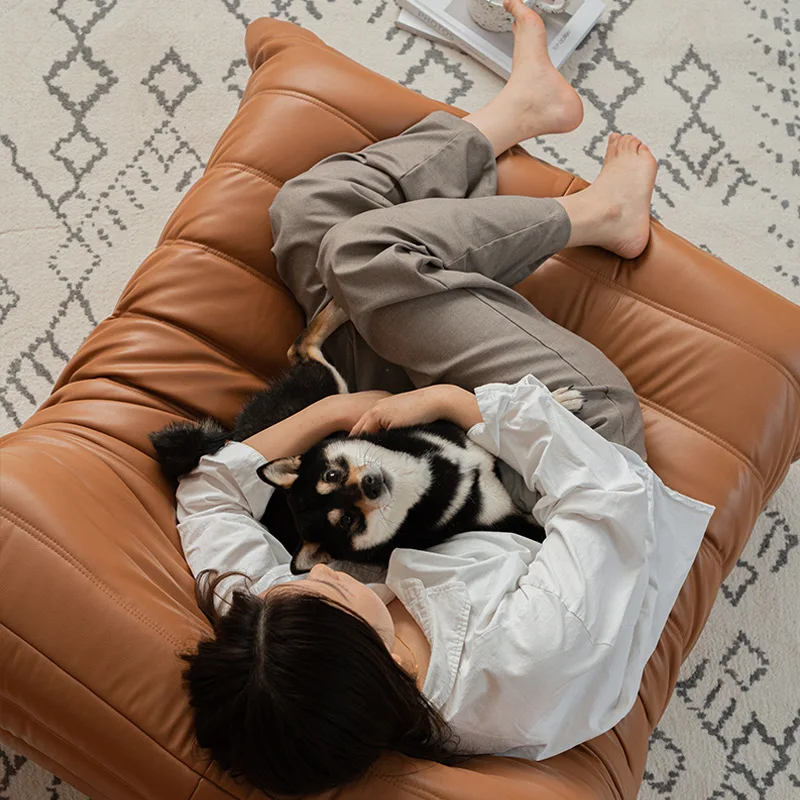 كاتربيلر أريكة استرخاء قابلة للاستلقاء النوم أريكة واحدة شرفة الترفيه كرسي منزلي غرفة نوم غرفة المعيشة أريكة صغيرة #3