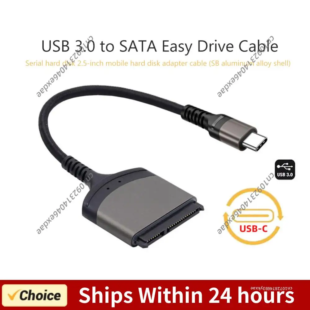 

Кабель-адаптер USB 3.0/Type C-SATA длиной 23 см, компьютерный разъем, поддержка Windows/MacOS/Chrome OS/Linux, 1 Гбит/с для 2,5-дюймовых SSD/HDD-накопителей