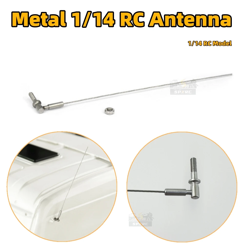 Accessoire de toit d'antenne de Simulation RC G-6134 pour 1/14 Tamiya RC Lesu Scania Man Actros tracteur remorque benne bricolage camion jouet pièces