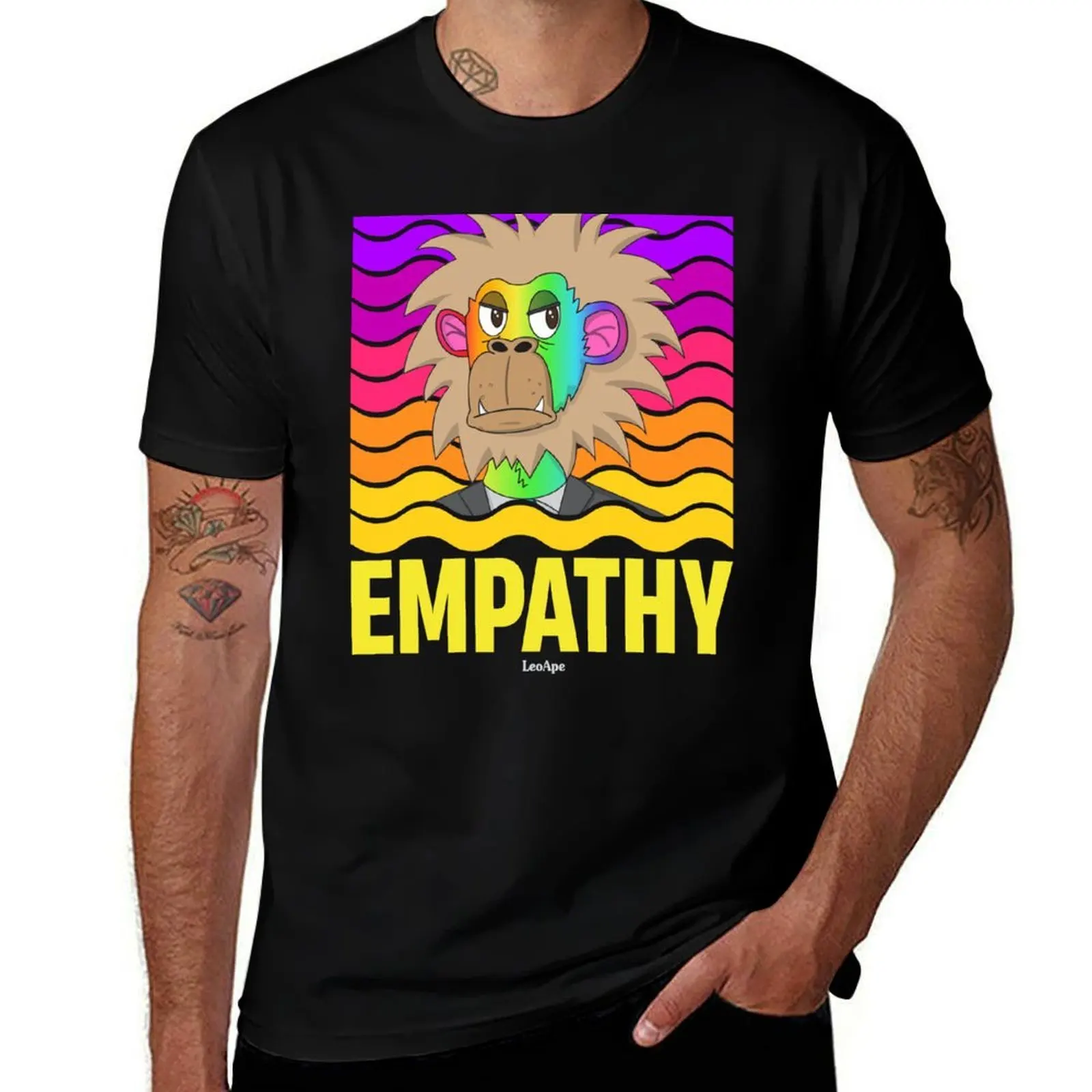T-shirt Empathy Illustration, t-shirt basique confortable à col rond