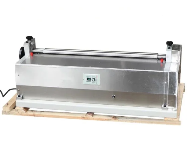 

Desktop Stainless Steel Paper Box Manual Cold Gluing Machine 500mm 600mm Glue Applicator Paper Pasting Machine