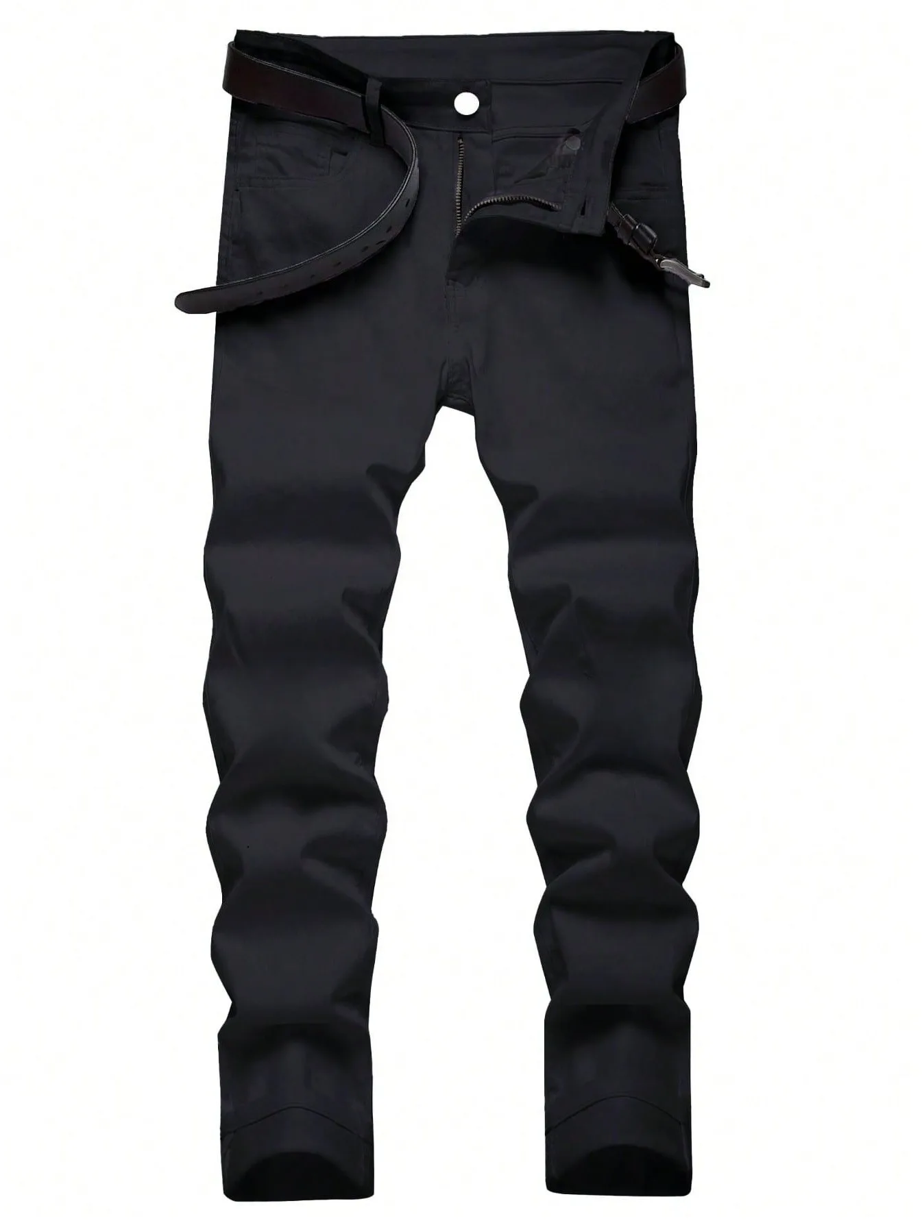 

Men's Straight Leg Jeans, Cotton Stretch Denim Casual Jeans