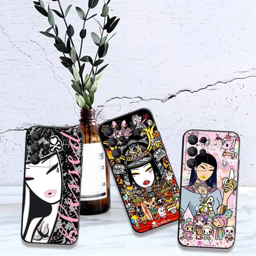 Cartoon Tokidokis Phone Case For Samsung S 24 fe 25 Ultra plus 20 lite 21 30 22 23 24 22 Ultra 5G Fundas