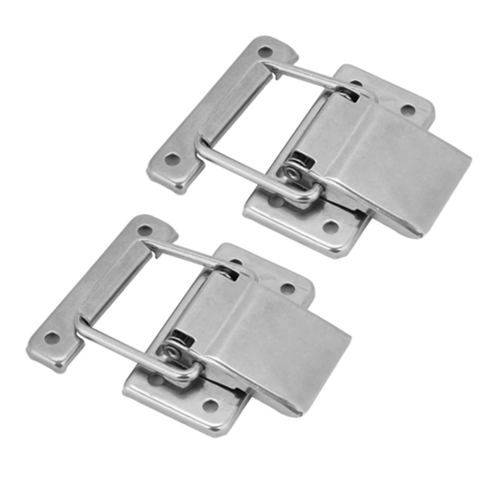 2 stuks roestvrijstalen klink hasp hardware kast behuizing veerbelaste klink catch toggle hasp