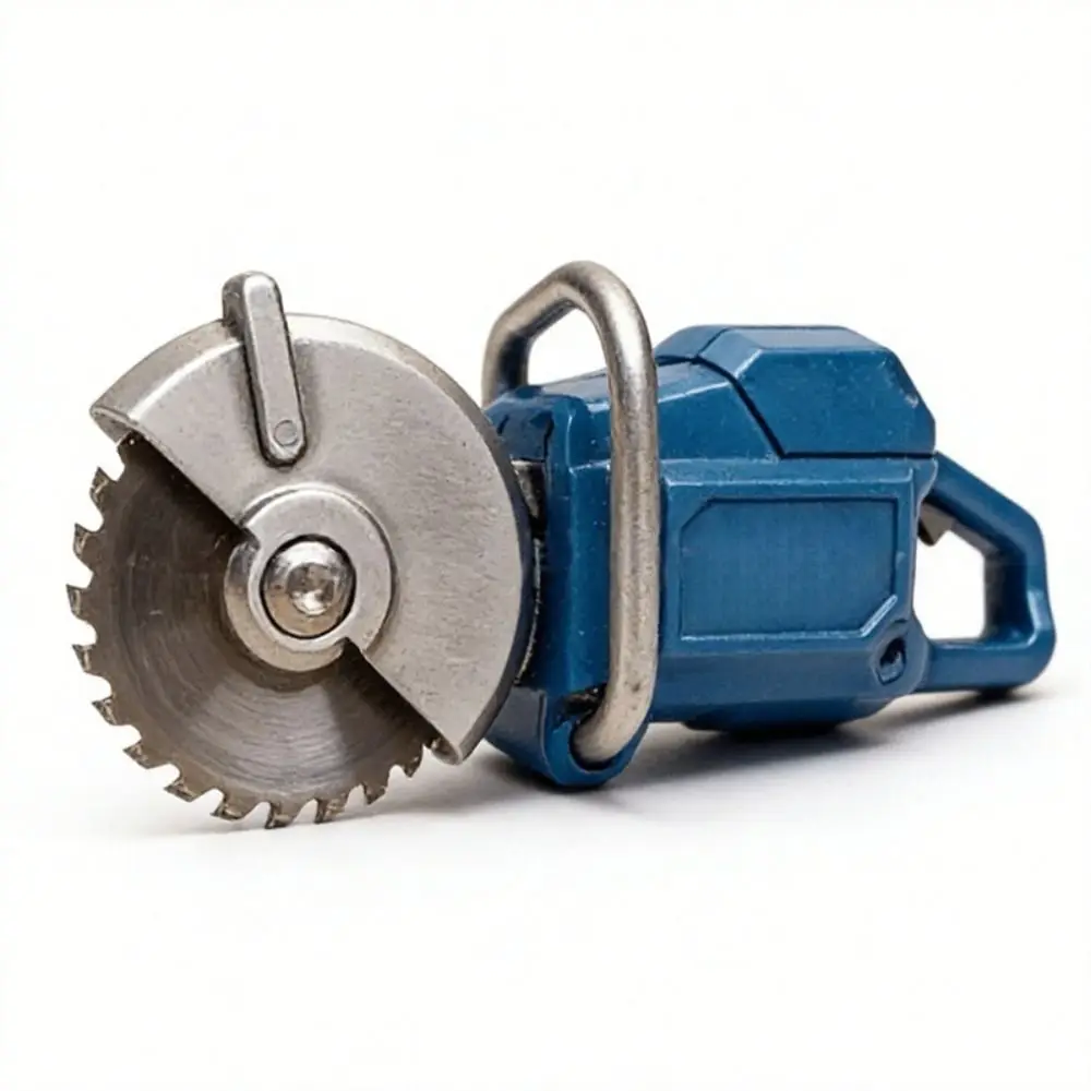 

Resin Portable Chainsaw Keychain Ring Bag Charm Handheld Angle Grinder Keychain Portable Outdoor Gardening Pruning