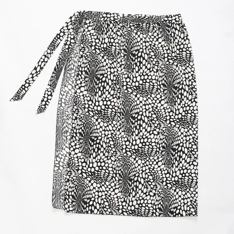 652F Beach-Sarong-Pareo for Womens Long Floral Print Swimsuit Cover-Ups Casual Chiffon-Side Tie Wrap Skirt for Swimwear view 5